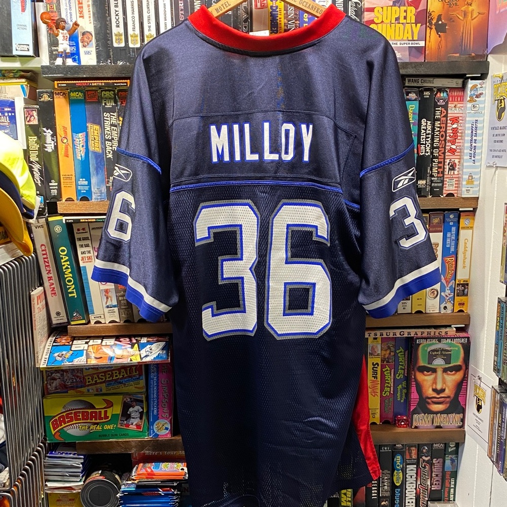 XL VINTAGE REEBOK BUFFALO BILLS LAWYER MILLOY